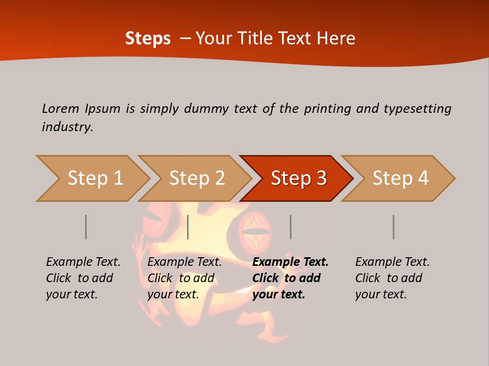 A Pumpkin With A Frog Carved Into It PowerPoint Template