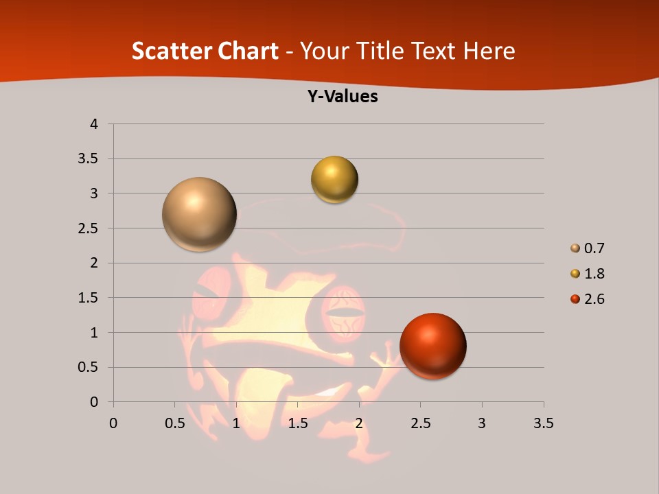 A Pumpkin With A Frog Carved Into It PowerPoint Template