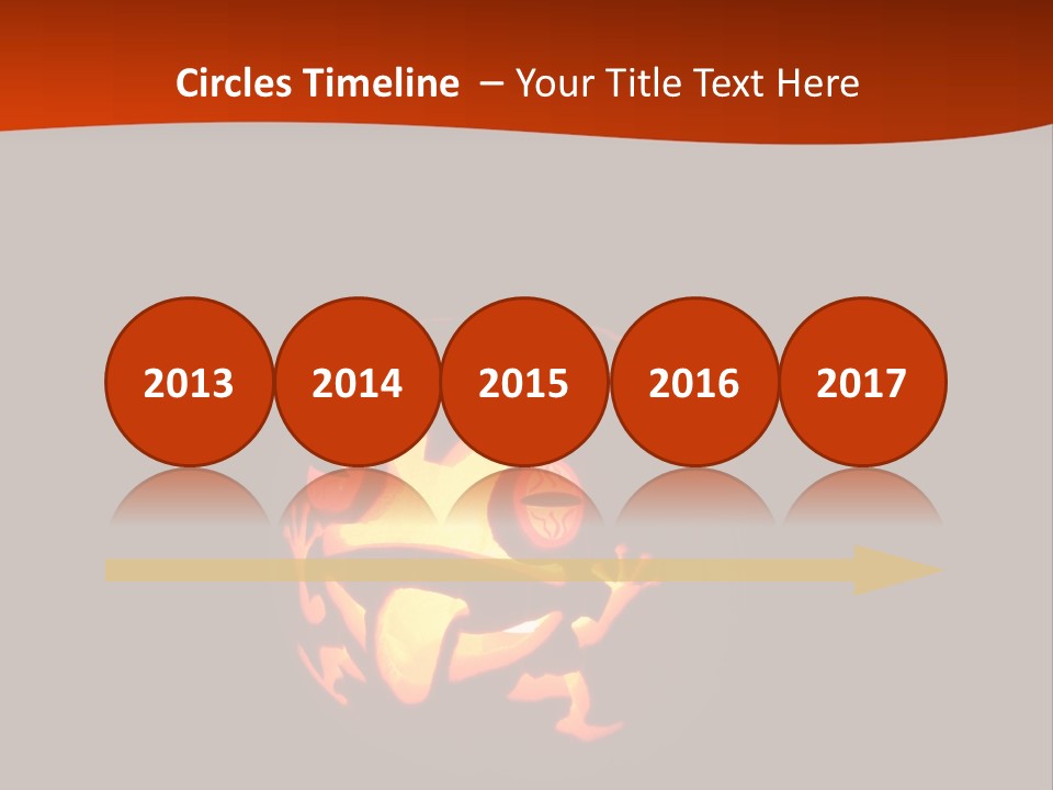 A Pumpkin With A Frog Carved Into It PowerPoint Template