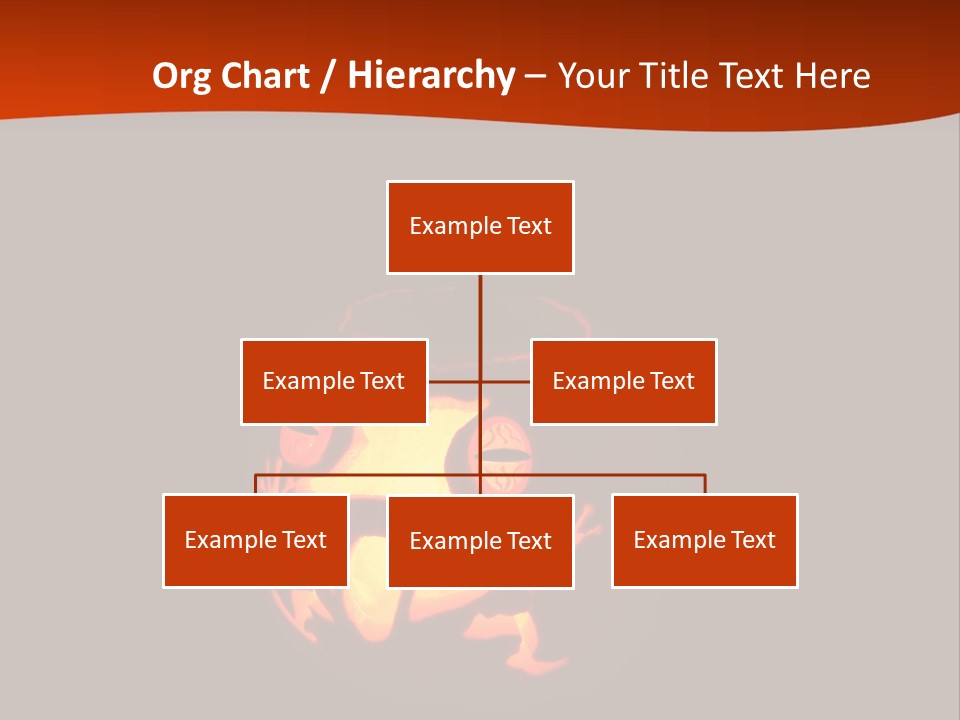 A Pumpkin With A Frog Carved Into It PowerPoint Template