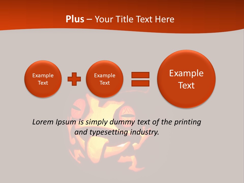 A Pumpkin With A Frog Carved Into It PowerPoint Template