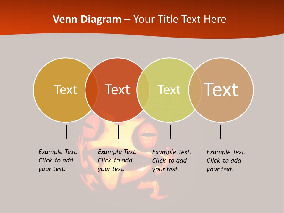 A Pumpkin With A Frog Carved Into It PowerPoint Template