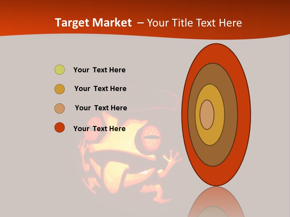 A Pumpkin With A Frog Carved Into It PowerPoint Template