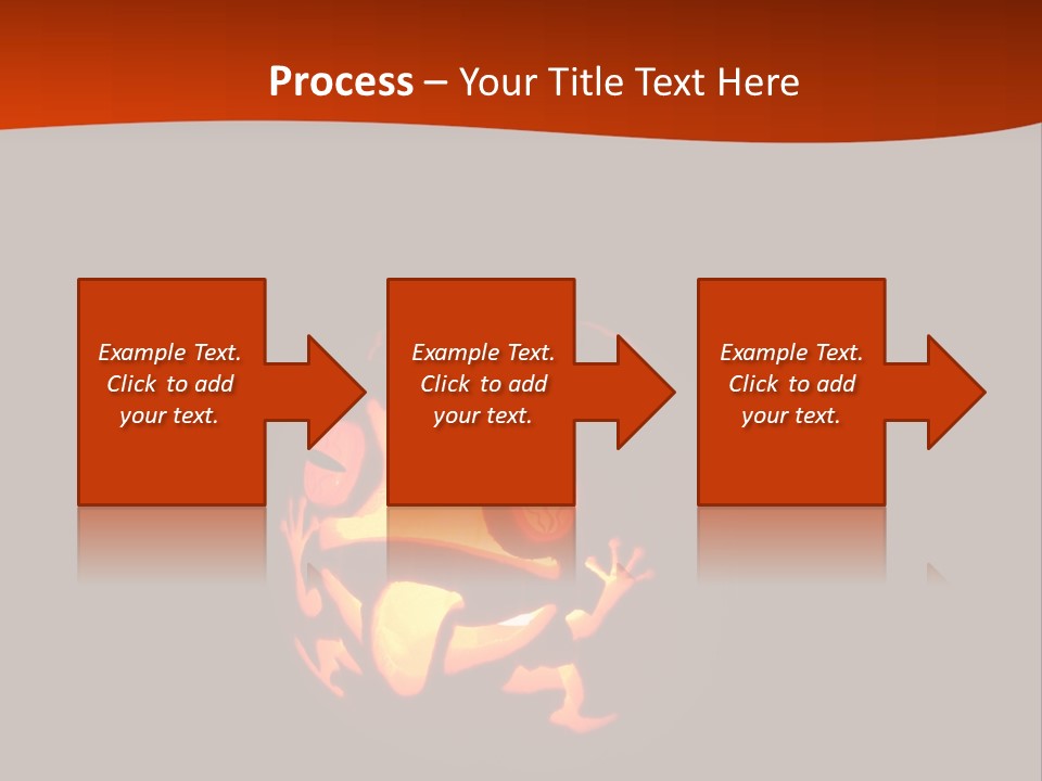 A Pumpkin With A Frog Carved Into It PowerPoint Template