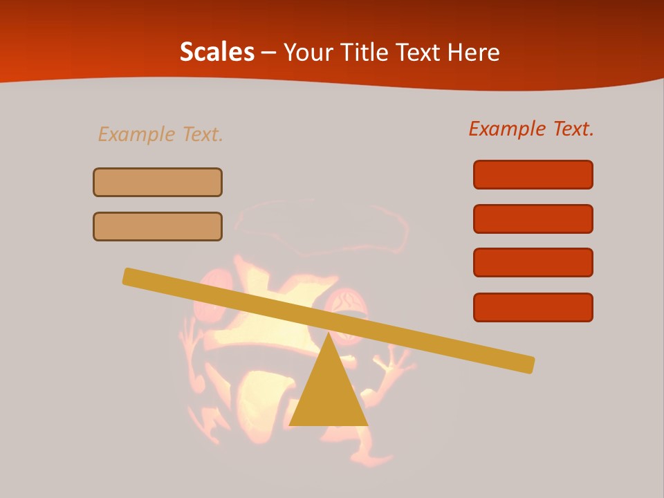 A Pumpkin With A Frog Carved Into It PowerPoint Template