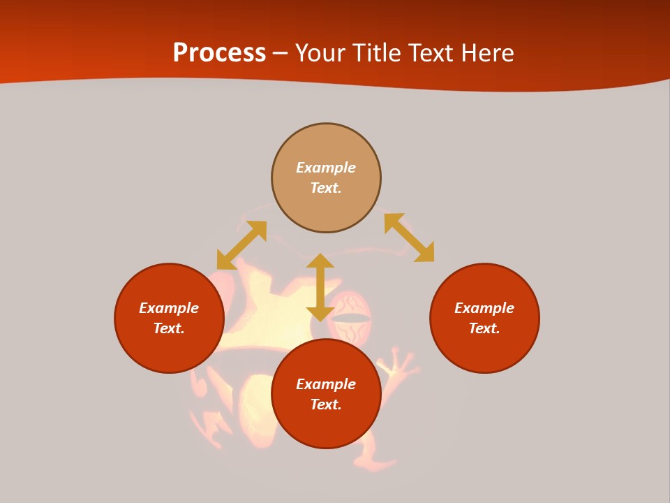 A Pumpkin With A Frog Carved Into It PowerPoint Template