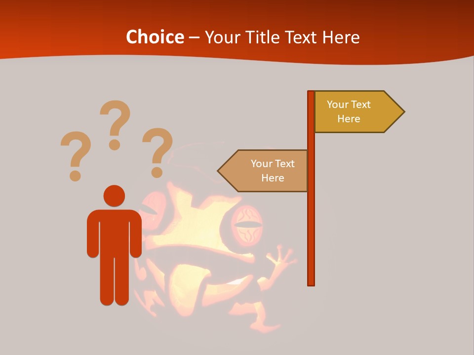 A Pumpkin With A Frog Carved Into It PowerPoint Template