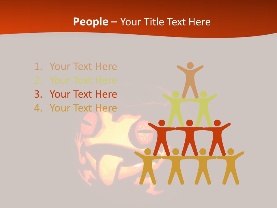 A Pumpkin With A Frog Carved Into It PowerPoint Template