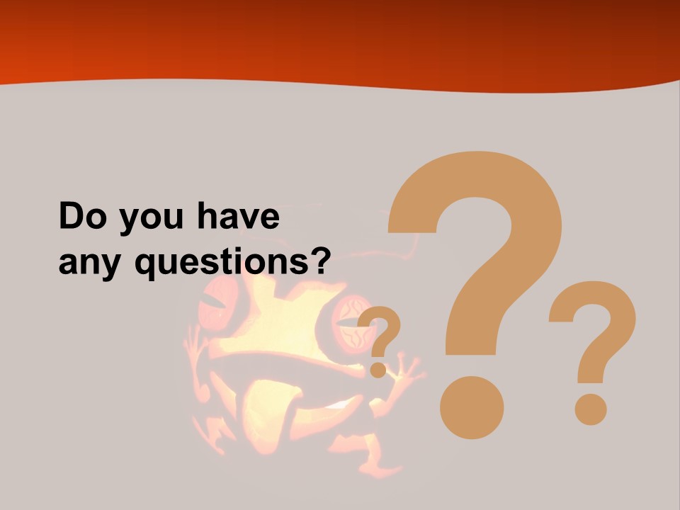 A Pumpkin With A Frog Carved Into It PowerPoint Template