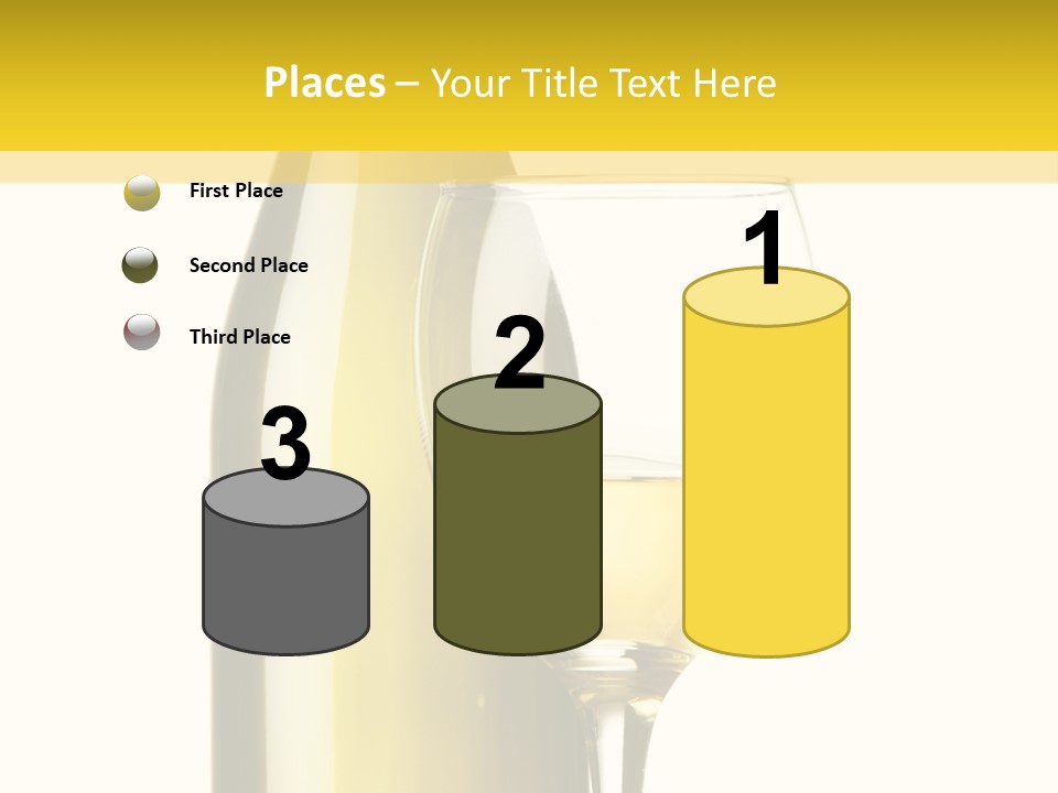 A Bottle Of Wine Next To A Glass Of Wine PowerPoint Template