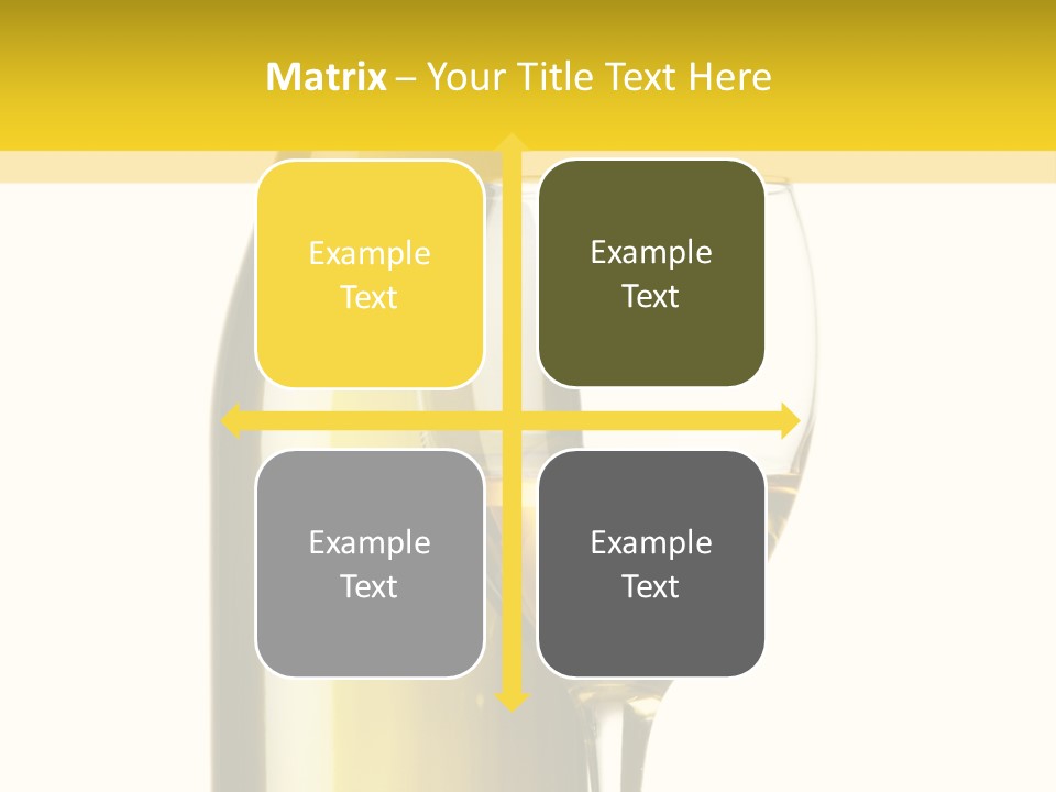 A Bottle Of Wine Next To A Glass Of Wine PowerPoint Template