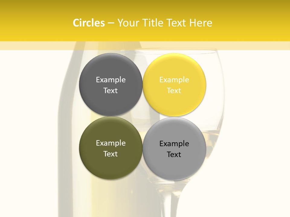 A Bottle Of Wine Next To A Glass Of Wine PowerPoint Template