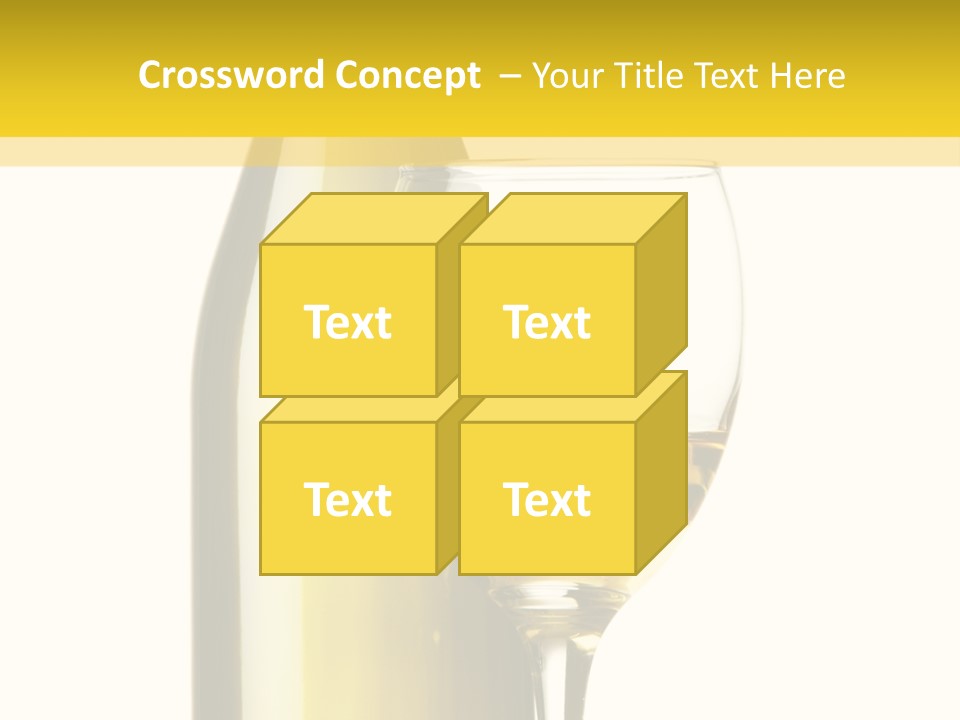 A Bottle Of Wine Next To A Glass Of Wine PowerPoint Template