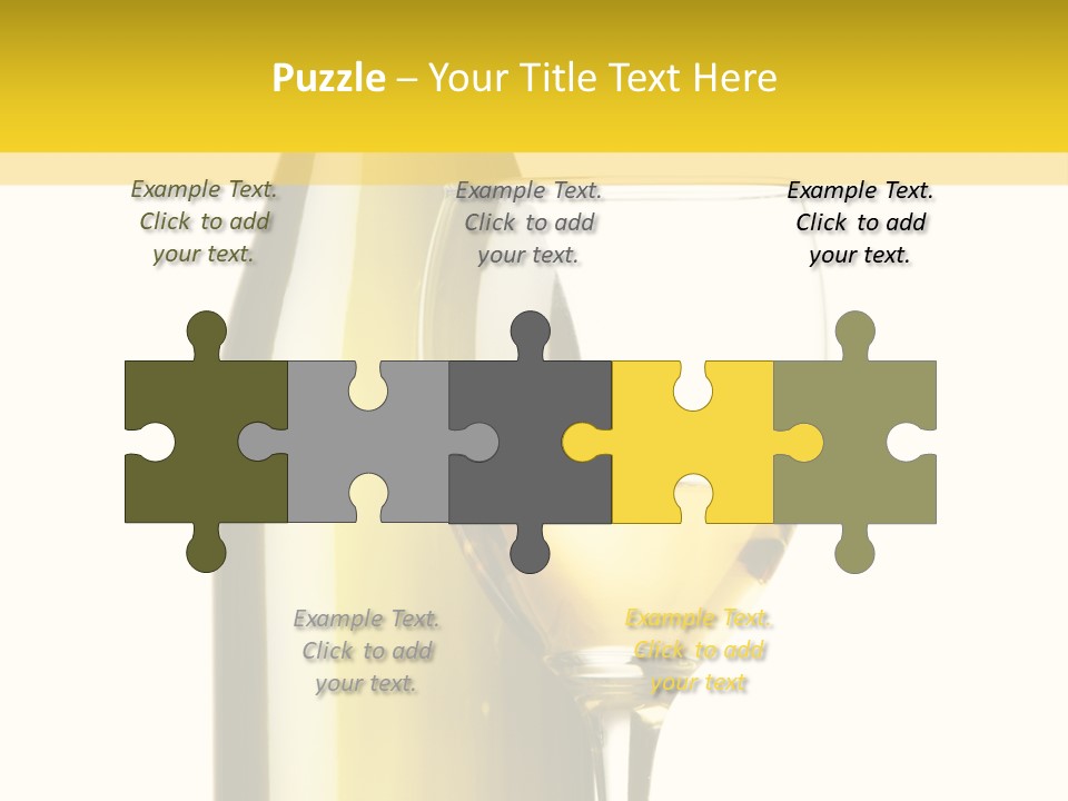 A Bottle Of Wine Next To A Glass Of Wine PowerPoint Template