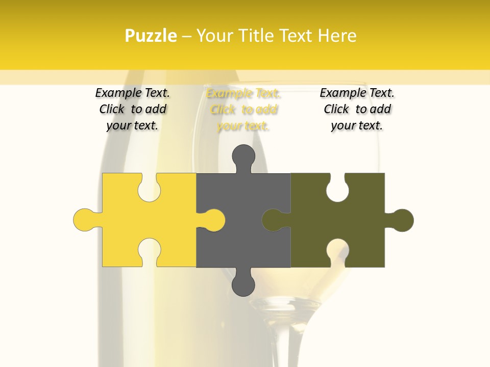 A Bottle Of Wine Next To A Glass Of Wine PowerPoint Template