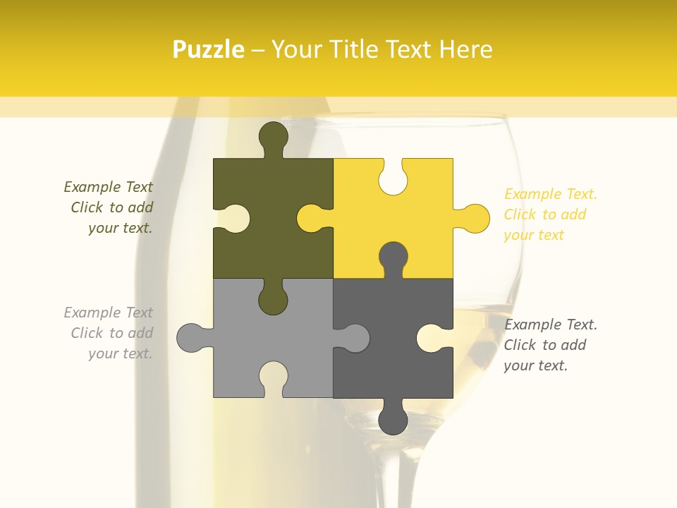 A Bottle Of Wine Next To A Glass Of Wine PowerPoint Template