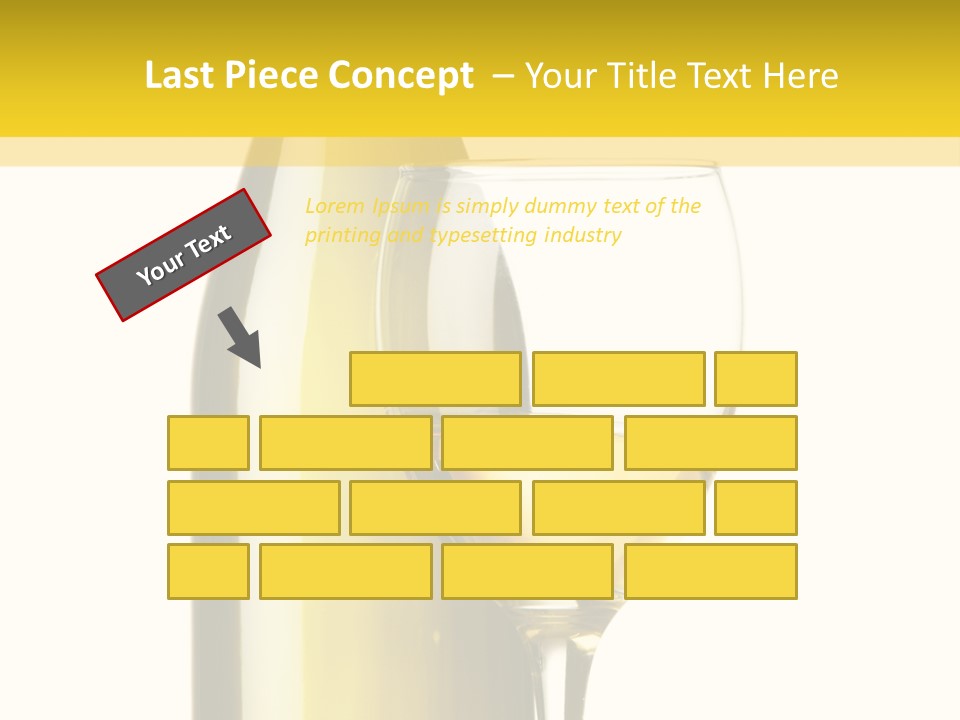 A Bottle Of Wine Next To A Glass Of Wine PowerPoint Template