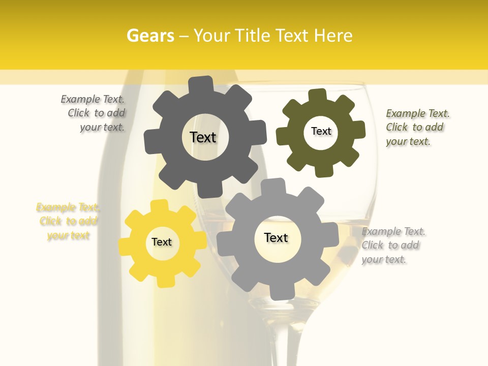 A Bottle Of Wine Next To A Glass Of Wine PowerPoint Template