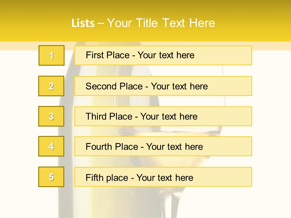 A Bottle Of Wine Next To A Glass Of Wine PowerPoint Template