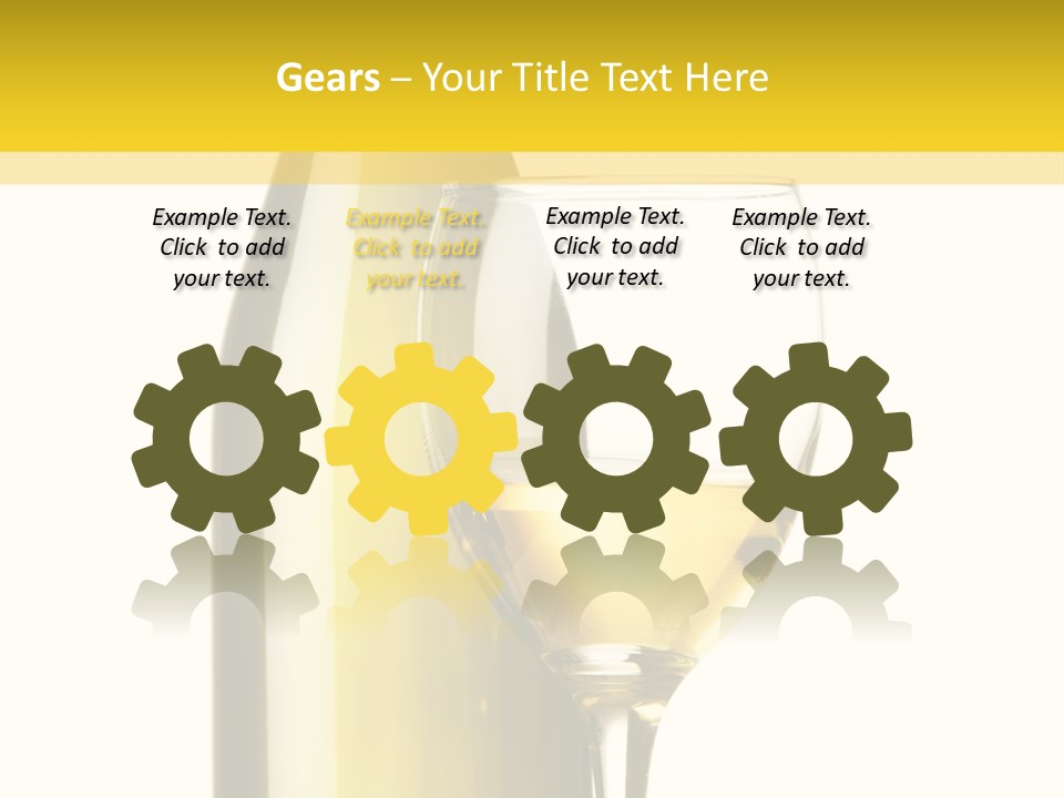 A Bottle Of Wine Next To A Glass Of Wine PowerPoint Template