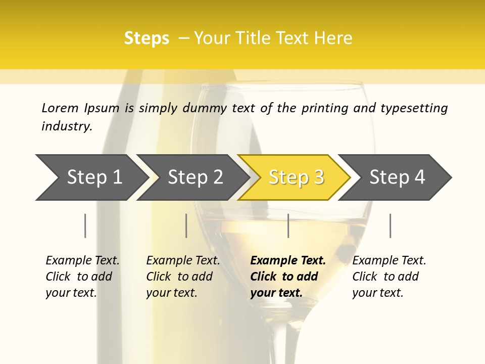 A Bottle Of Wine Next To A Glass Of Wine PowerPoint Template