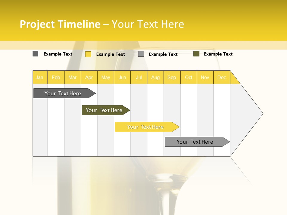A Bottle Of Wine Next To A Glass Of Wine PowerPoint Template