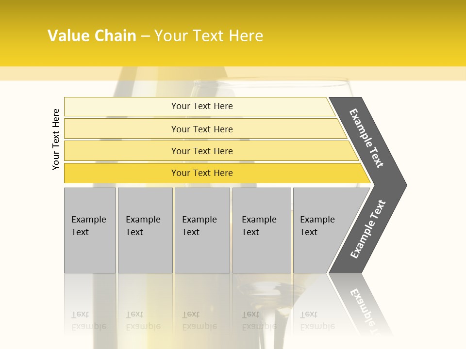 A Bottle Of Wine Next To A Glass Of Wine PowerPoint Template