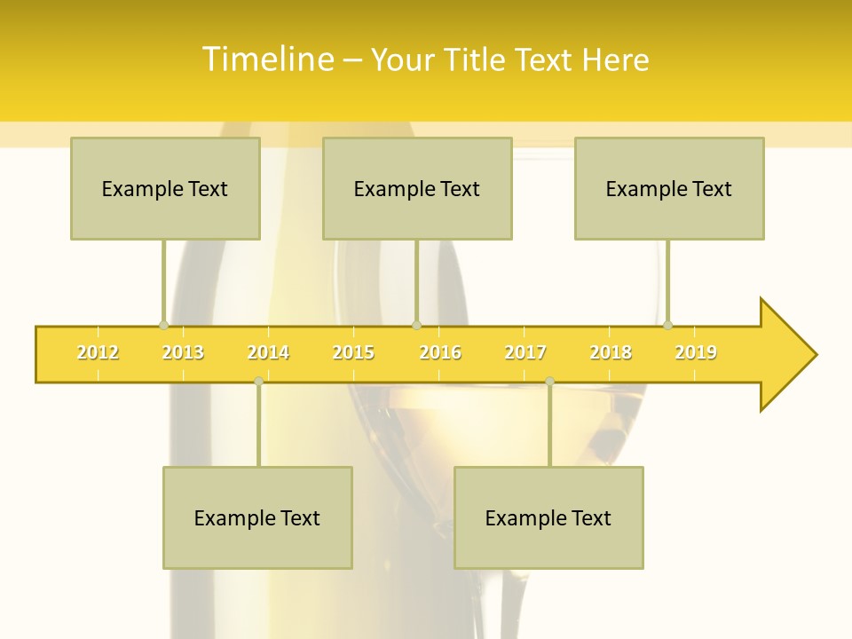 A Bottle Of Wine Next To A Glass Of Wine PowerPoint Template