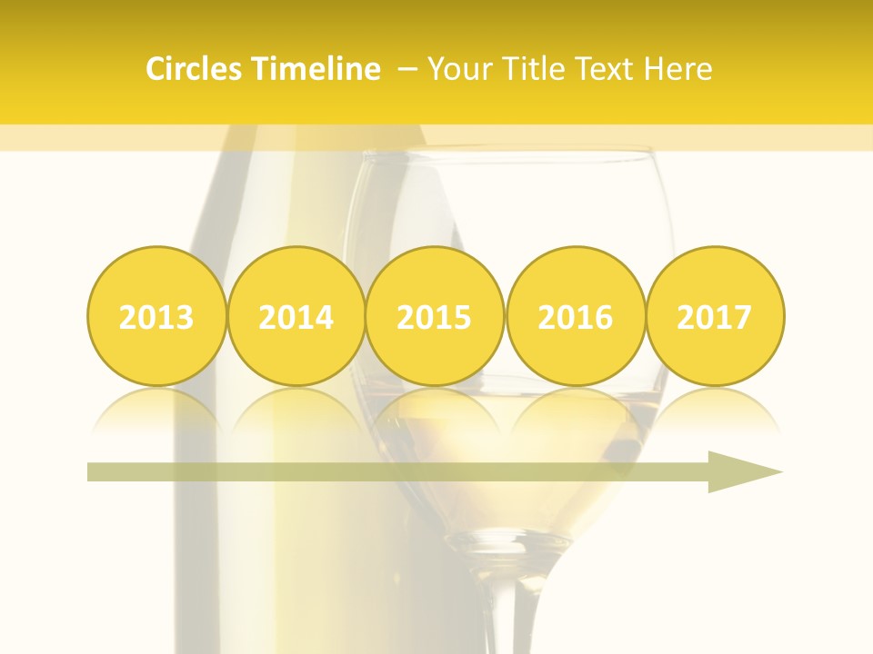 A Bottle Of Wine Next To A Glass Of Wine PowerPoint Template