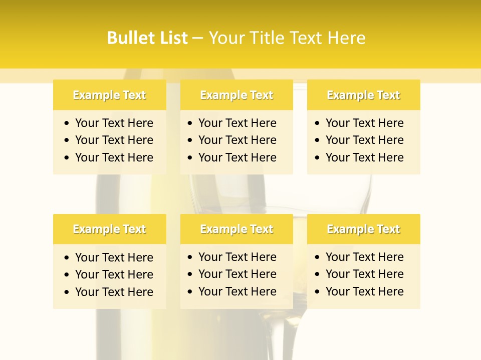 A Bottle Of Wine Next To A Glass Of Wine PowerPoint Template