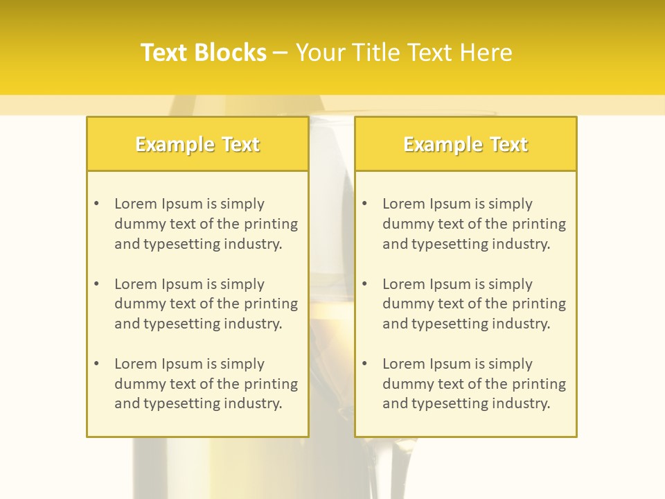 A Bottle Of Wine Next To A Glass Of Wine PowerPoint Template