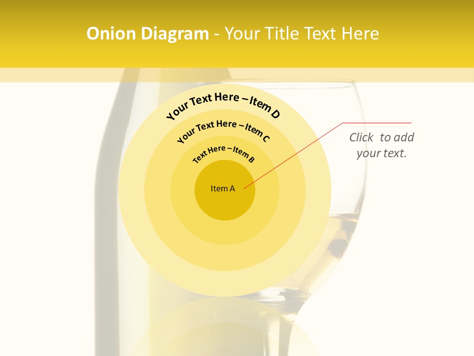 A Bottle Of Wine Next To A Glass Of Wine PowerPoint Template