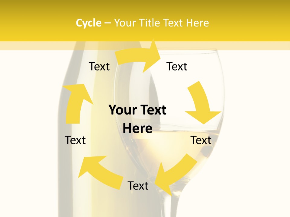 A Bottle Of Wine Next To A Glass Of Wine PowerPoint Template