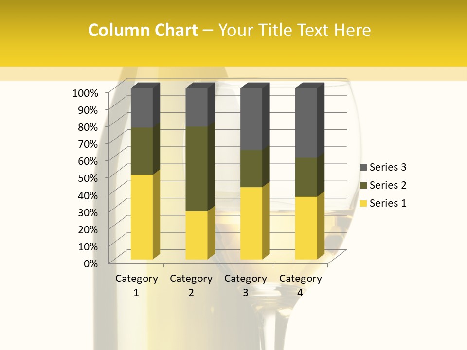 A Bottle Of Wine Next To A Glass Of Wine PowerPoint Template