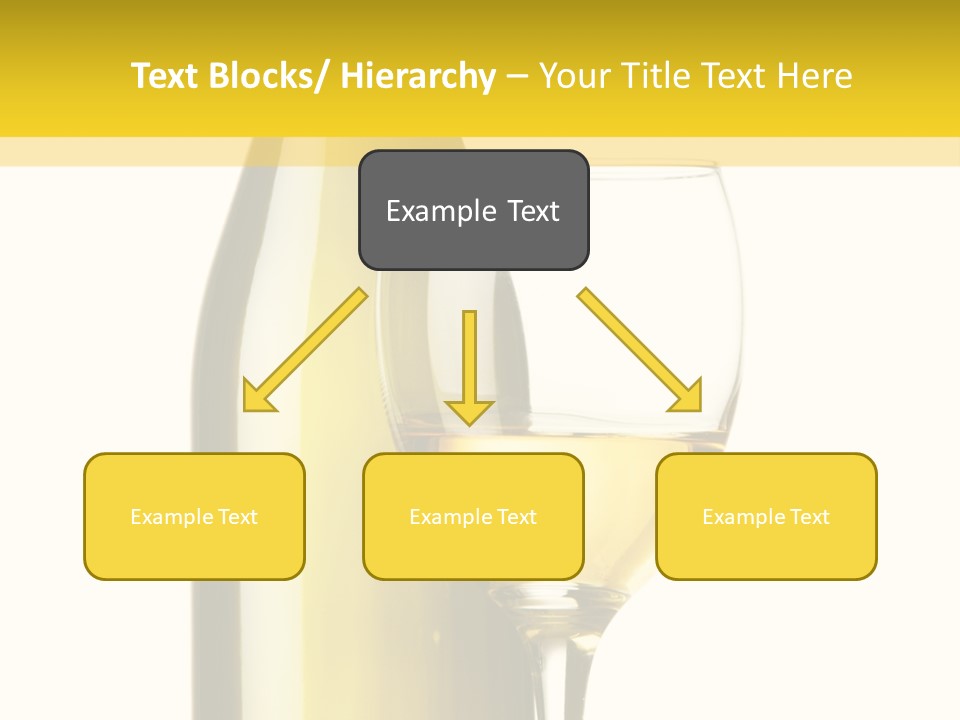 A Bottle Of Wine Next To A Glass Of Wine PowerPoint Template