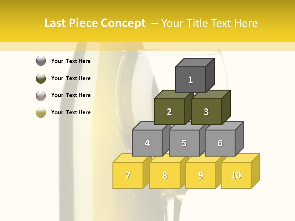 A Bottle Of Wine Next To A Glass Of Wine PowerPoint Template