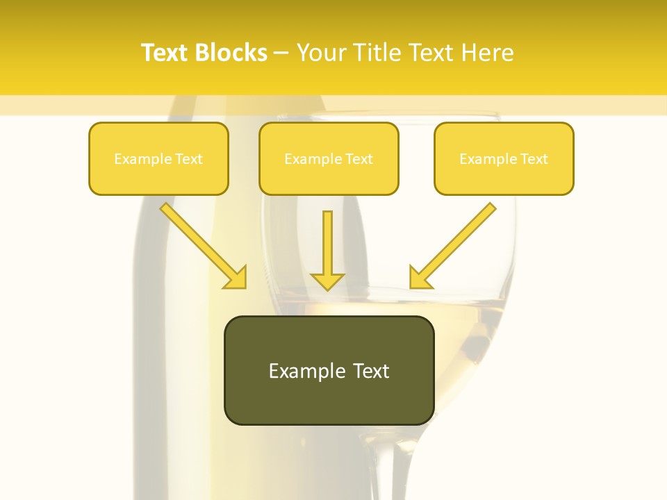 A Bottle Of Wine Next To A Glass Of Wine PowerPoint Template