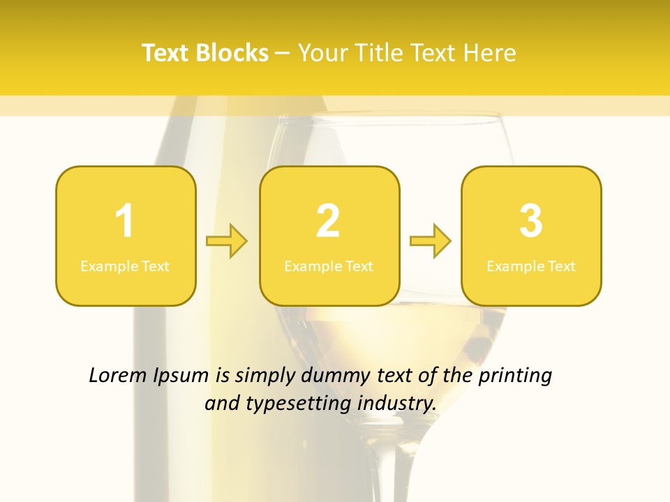 A Bottle Of Wine Next To A Glass Of Wine PowerPoint Template