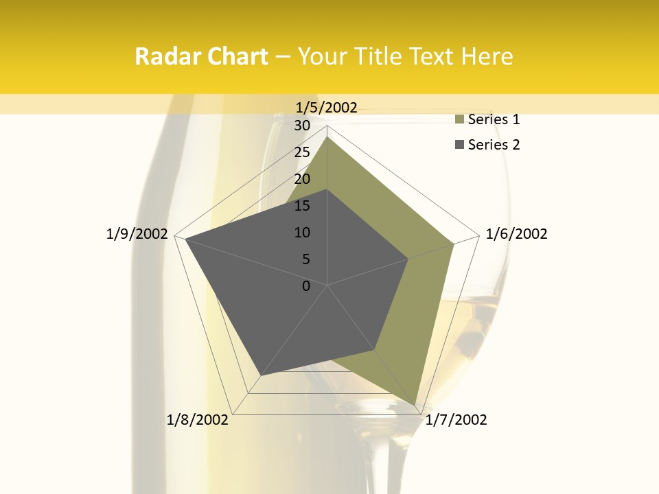 A Bottle Of Wine Next To A Glass Of Wine PowerPoint Template