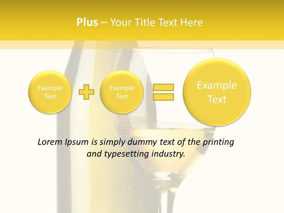 A Bottle Of Wine Next To A Glass Of Wine PowerPoint Template