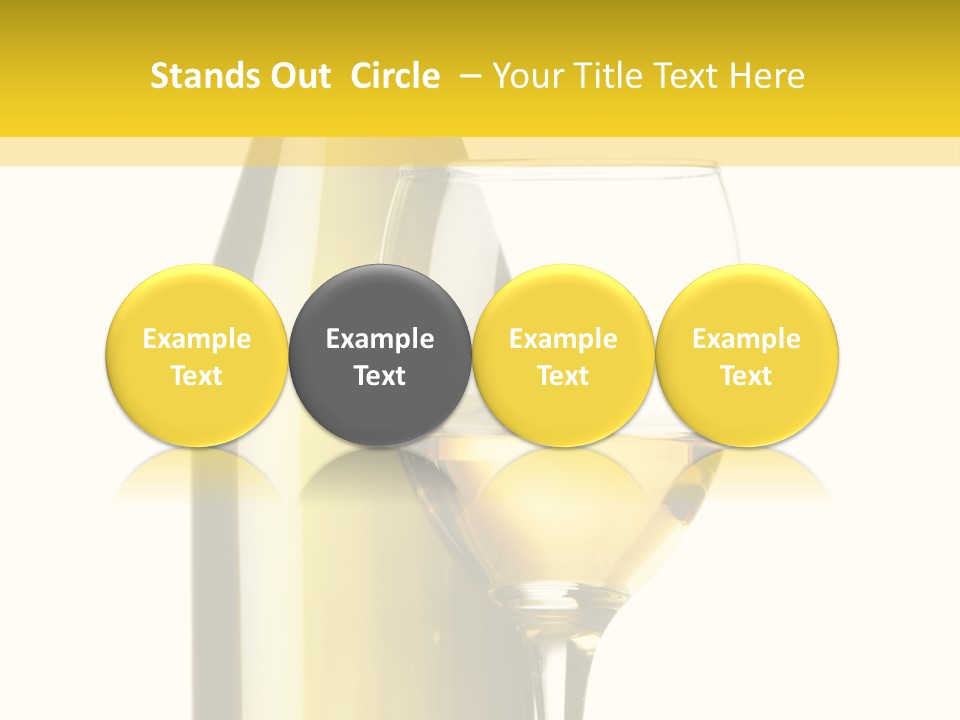 A Bottle Of Wine Next To A Glass Of Wine PowerPoint Template