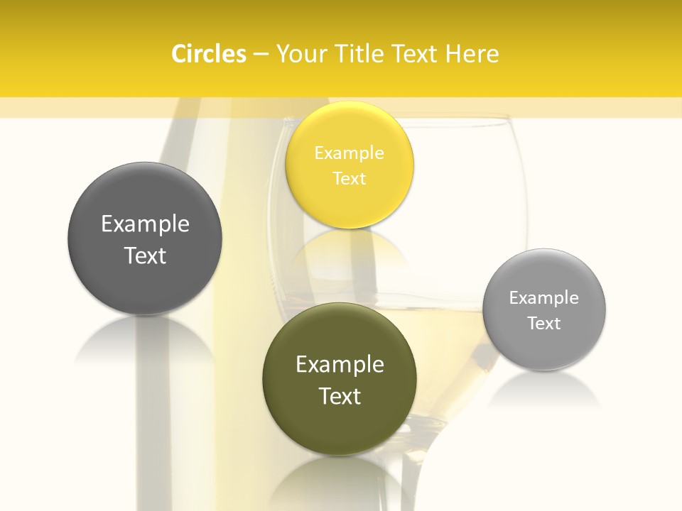 A Bottle Of Wine Next To A Glass Of Wine PowerPoint Template