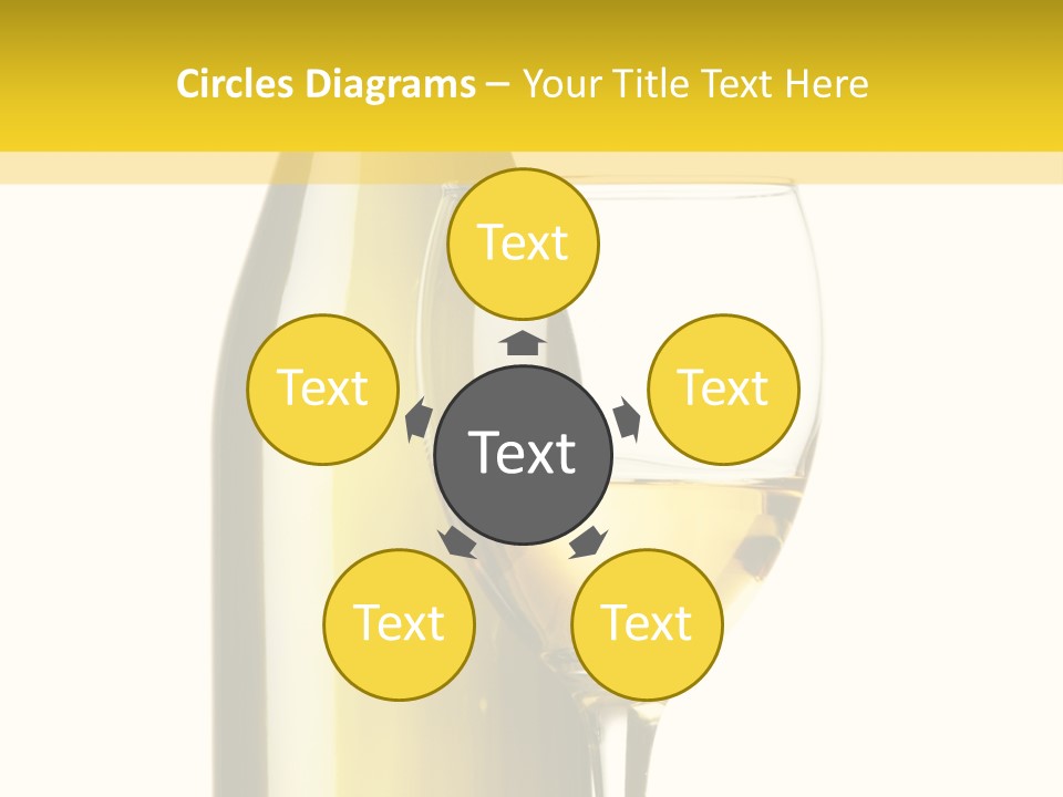 A Bottle Of Wine Next To A Glass Of Wine PowerPoint Template