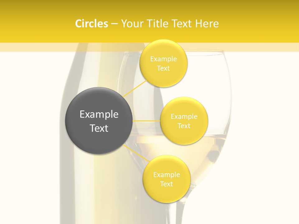 A Bottle Of Wine Next To A Glass Of Wine PowerPoint Template