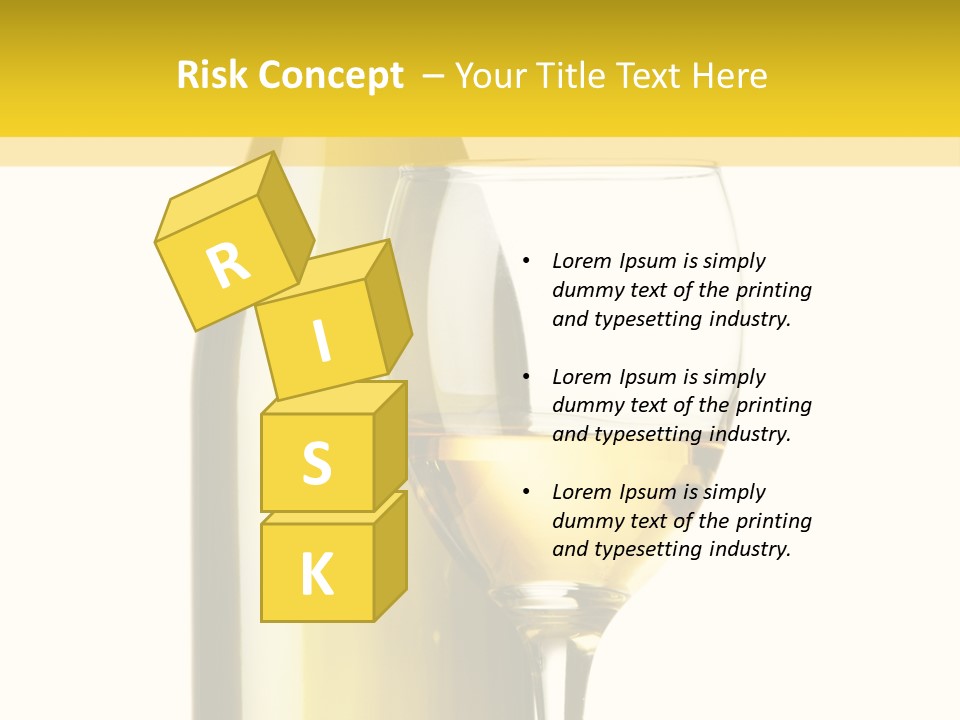 A Bottle Of Wine Next To A Glass Of Wine PowerPoint Template