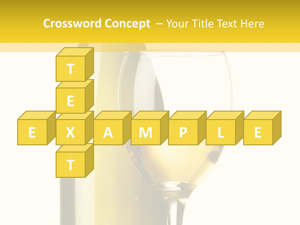 A Bottle Of Wine Next To A Glass Of Wine PowerPoint Template