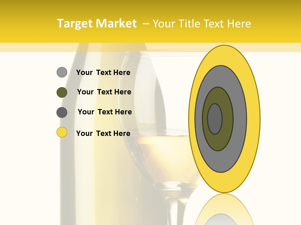 A Bottle Of Wine Next To A Glass Of Wine PowerPoint Template