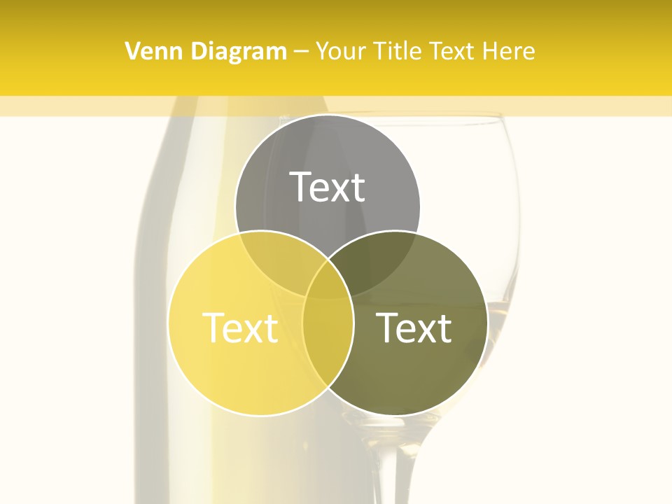 A Bottle Of Wine Next To A Glass Of Wine PowerPoint Template