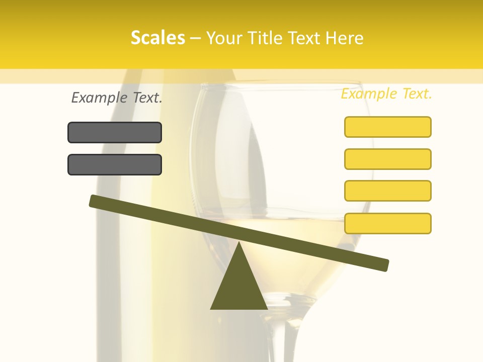 A Bottle Of Wine Next To A Glass Of Wine PowerPoint Template