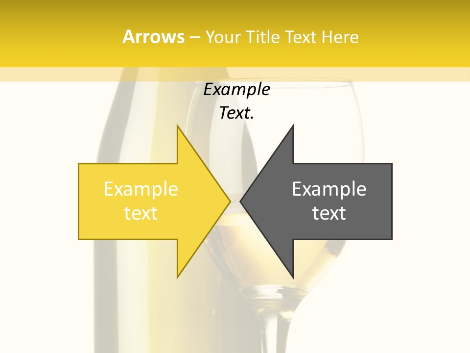 A Bottle Of Wine Next To A Glass Of Wine PowerPoint Template